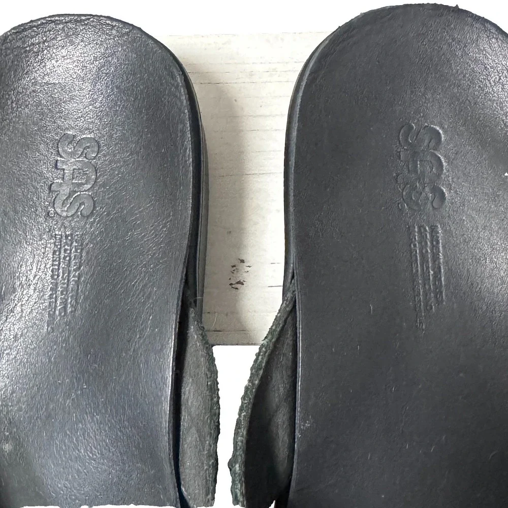 SAS Men's Escape Leather Thong Sandals Size 11 M Black Tripad Comfort Flip Flops